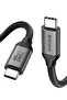 كابل Thunderbolt 4 متوافق، كابل USB4 بطول 2 متر [مزامنة بيانات بسرعة 40 جيجابت في الثانية، دقة 8K/6K/5K@60Hz، 4K@144Hz، 24]