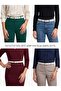 100% Genuine Leather, 2 cm White Knitted Patterned Women's Belt with Gold Color Buckle; Dress, Trouser Belt Dk. - 5