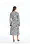 Trendlucky with Difference Pattern Long Sleeve Women Shirt Dress - 4