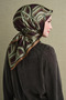 Geometric Patterned Sura Silk Scarf 9614Ds - 4