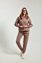 3 Thread Women's Tracksuit Set with Side Pockets, Bottom Top, Soft Fleece Inside