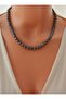 Black Pearl Necklace - - 4