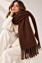 Soft Imported Soft Textured Women's Brown Scarf, Shawl, Shoulder Shawl, Valentine's Day Gift