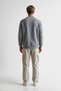 3 İp Men's Stone Color Crew Neck Casual Sweatshirt - 3
