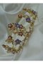 Wedding Engagement Henna Bridal Crown - Multi-Colored - - 2