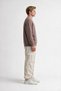 3 İp Men's Brown Crew Neck Casual Sweatshirt - 8