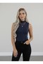 Women's 2-Piece Zero-Sleeve Sleeveless Bodysuit High Neck Viscosa Badi 2 Pieces Fisherman Badi - 6