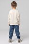 Boys' Printed Sweatshirt and Soft Denim Pants Set with Elastic Cuffs - Comfortable Fit - 3