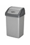20L Flip-Top Waste Bin With Swing Lid, Pearl Grey - 3