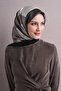 Geometric Patterned Sura Silk Scarf 9610Ds - 3