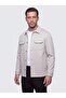 Gray Regular Fit Men's Shirt Coat with Front Pockets - 2