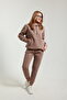 3 Thread Women's Tracksuit Set with Side Pockets, Bottom Top, Soft Fleece Inside - 4