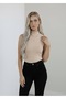 Women's 2-Piece Zero-Sleeve Sleeveless Bodysuit High Neck Viscosa Badi 2 Pieces Fisherman Badi - 4