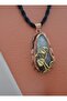 Citrine Stone Design Necklace - - 4