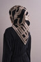 Geometric Patterned Sura Silk Scarf 9614Ds - 4