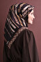 Mixed Patterned Jacquard Sura Silk Scarf 9607Ds - 5