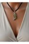 Citrine Stone Design Necklace -Stoneage - 3