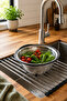 29 cm Black Footed Stainless Steel Strainer – Large Size Fine-Mesh Kitchen Strainer - 2