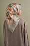 Floral Patterned Sura Silk Scarf 9620Ds - 4