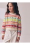 Girl's Premium Quality Fruit Patterned Knitwear Sweater Colorful