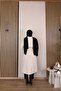 Linen Fabric Waterproof Lined and Belted Araboy Women's Trench Coat - 7