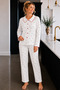 Raporlu Viscose Long Sleeve Patterned Pajama Set - 2
