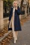 Allerli Plush Bondit Coat Navy Blue Hm262330 - 4
