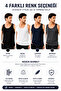 Men's Bamboo Undershirt 96% Bamboo Perforated Jacquard Breathable Flexible Casual Undershirt - 5