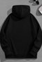 Unisex 3 Thread Cotton Black Losangelesicibos Print Loose Fit Sweatshirt Hoodie - 2