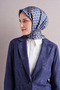 Monogram Patterned 100% Sura Silk Scarf 9636Ds - 3