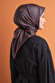 Monogram Patterned 100% Sura Silk Scarf 9636Ds - 4