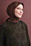 Geometric Patterned 100% Sura Silk Scarf 9604Ds - 2
