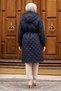Quilted Coat Navy Blue Hm2956 - 4