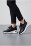 Women's Glitter Detailed Thick Sole Sneaker Lace-Up Comfortable Walking and Sports Shoes Metallic Detailed Casual Sneaker - 3