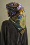 Floral Patterned Jacquard Sura Silk Scarf 9608Ds - 4