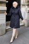 Quilted Coat Navy Blue Hm2956 - 7