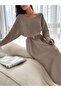 Tri̇ko Dress with Ribbon Detail - 4