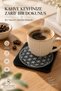 Flower of Life Themed Acrylic Laser-Engraved Coaster (with Felt Base) - 3