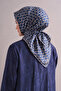 Monogram Patterned 100% Sura Silk Scarf 9636Ds - 4