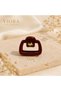 Imported Series Acetate Latch Clip 5.5 cm – Stylish Mini Size Hair Clip with Gold Dog Figure