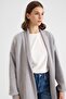 Long Casual Knitwear Cardigan Gray 8245 - 3