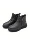 Kemal Aygün-Mammamia Genuine Leather Double Zipper Women's Boots - 4