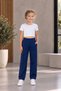 Busekids Unisex Kids 2-Piece Pipe Leg Sweatpants with Front Stitching, Unprinted, Multi-Colored – Crop Top Not Included - 3