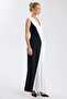 Pleated Paneled Scuba Crepe Maxi Dress - 3