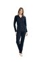 - Women's Navy Blue Full-Length Pajama Set - 3
