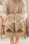Furry Cross Women's House Slippers - Warm and Fluffy Slippers with Noiseless Soles