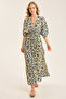 Long Dv Collar Dress