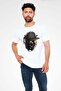 Dj Cat Printed Unisex White T-Shirt - 2