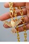 Zircon Stone Phoenix Necklace - Gold Color - - 3