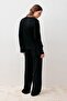 Long Sleeve Oversize Basic Lycra Viscose Top and Bottom Set - 7